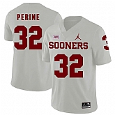 Oklahoma Sooners 32 Samaje Perine White College Football Jersey Dzhi,baseball caps,new era cap wholesale,wholesale hats